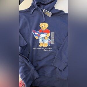 Ralph Lauren  Men Navy Blue Polo Bear Shirt